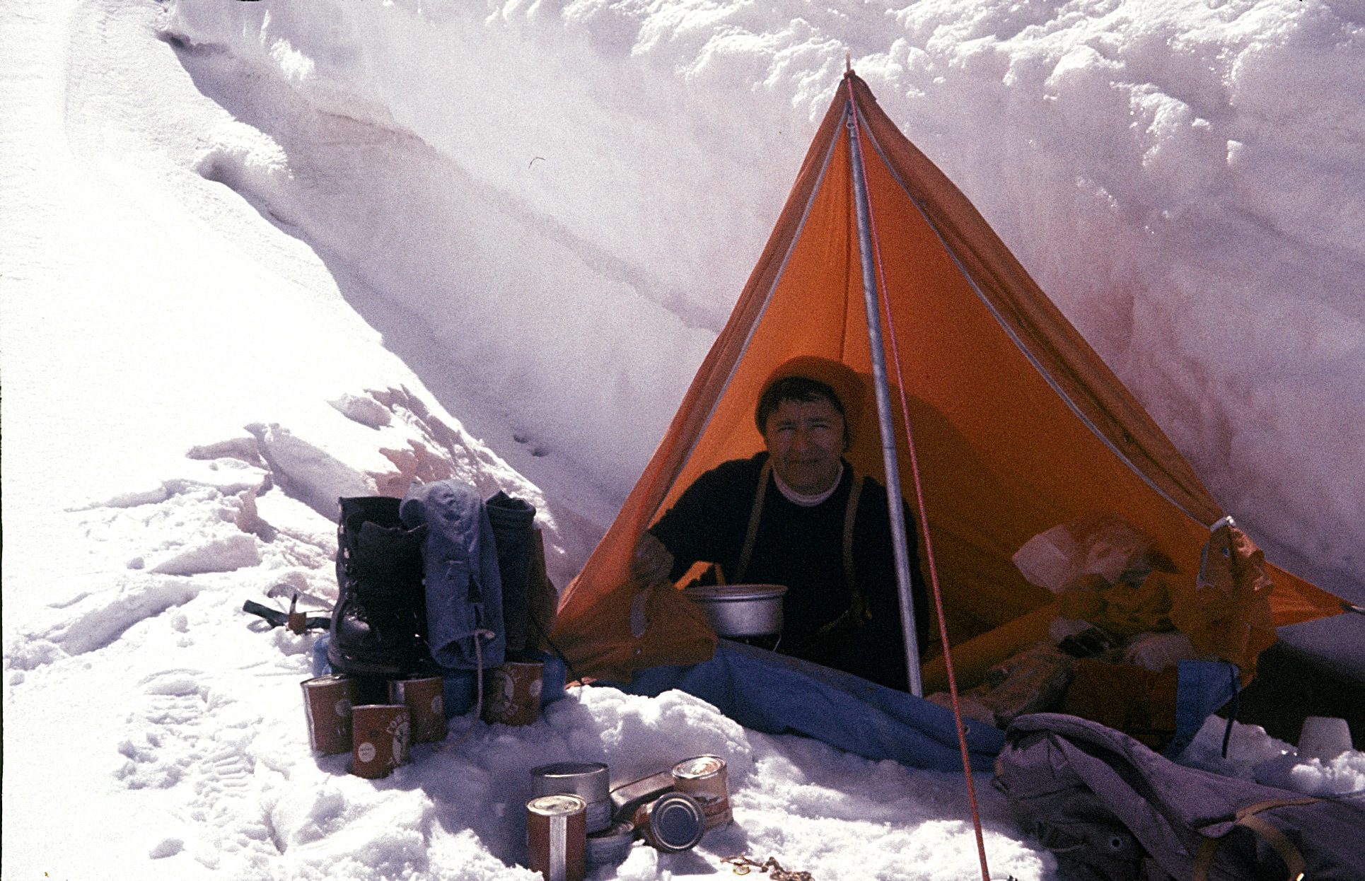 Halina Kruger – Syrokomska podczas wyprawy kobiecej na Gaszerbrumy w 1975 roku, fot. archiwum prywatne Marianny Syrokomskiej