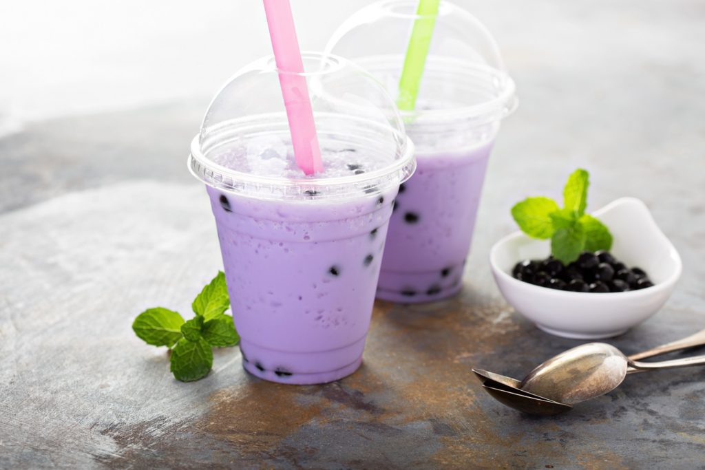Jagodowe bubble tea