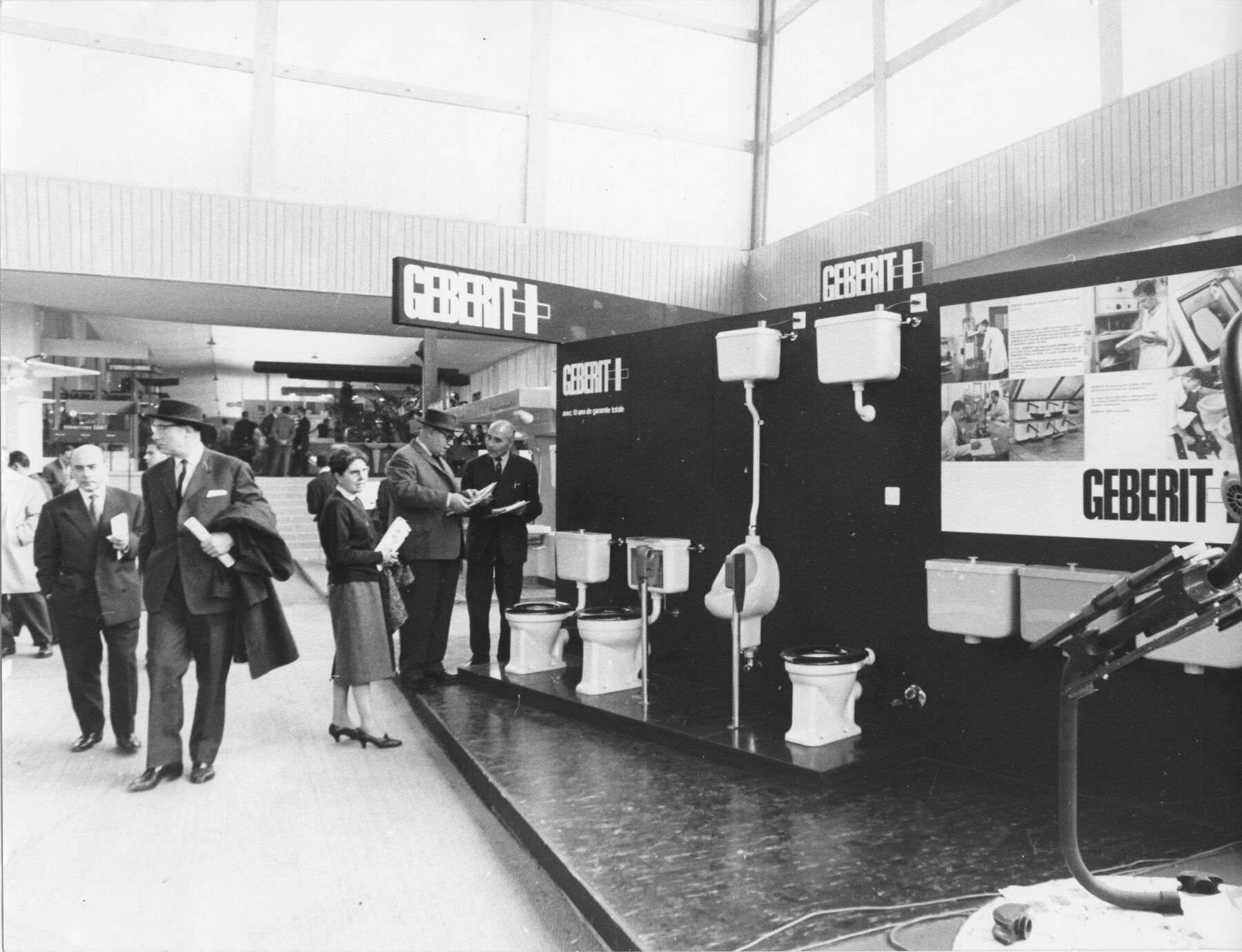 Geberit trade fair appearance in the 1960s HISTORY 150YoT